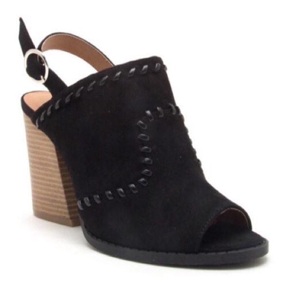 Slingback chunky heeled sandals - Picture 2 of 6